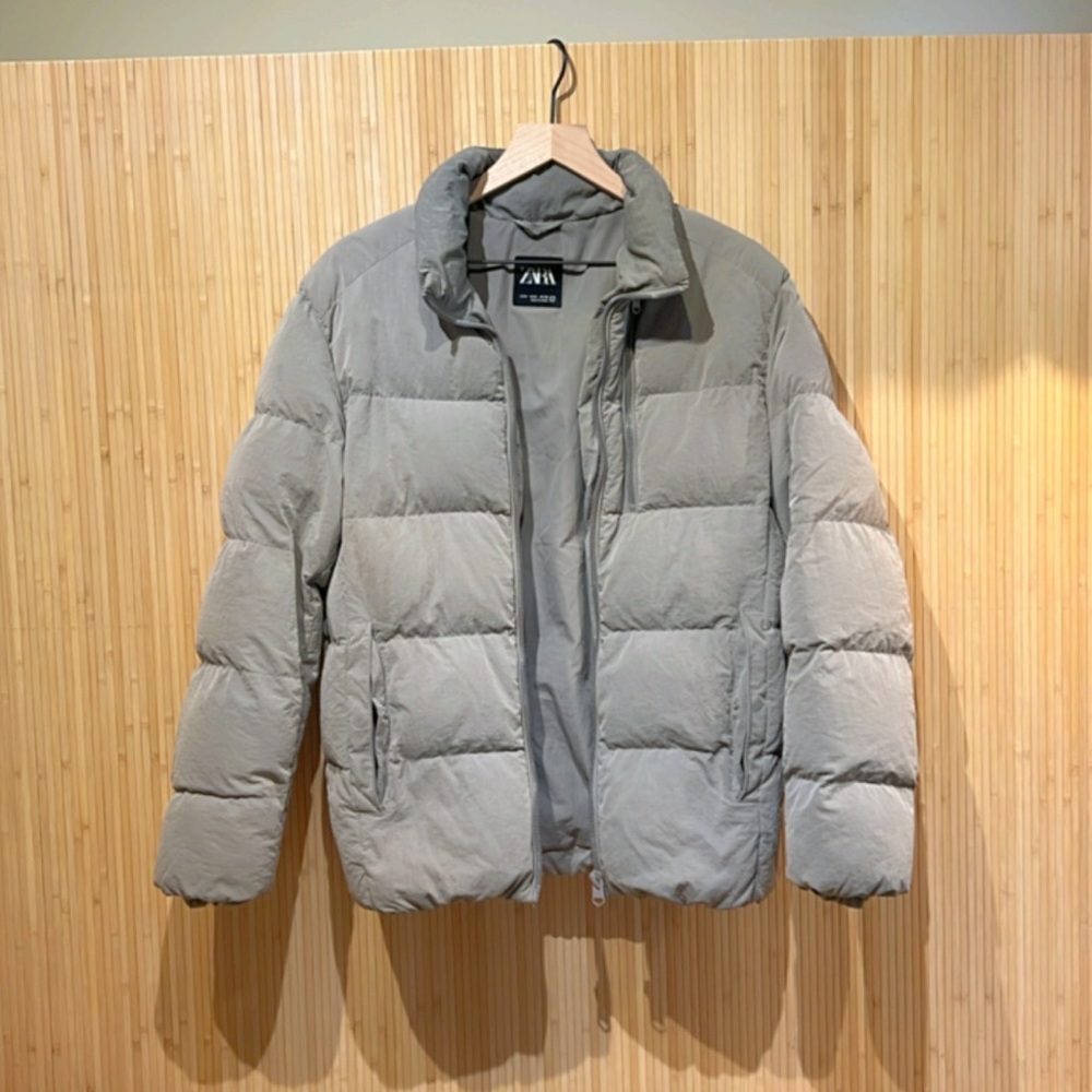 ZARA Basic Quilter Puffer Jacket